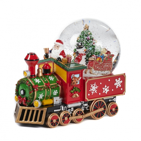 Christmas train snow globe - 22,5 cm